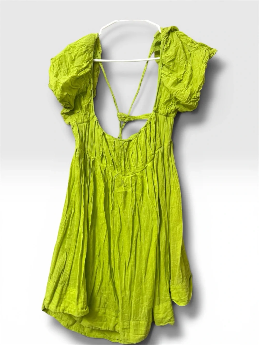 Free People Lime Green Mini Dress